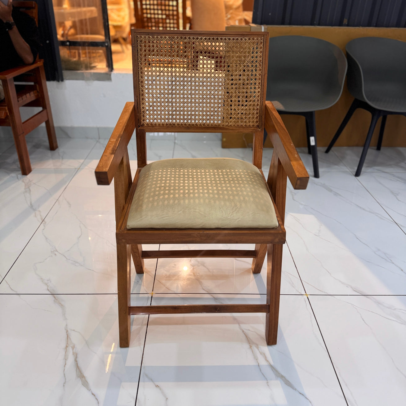 CLASSIC CANE CHAIR | ACACIA WOOD & NATURAL CANE | CUSHION SEAT