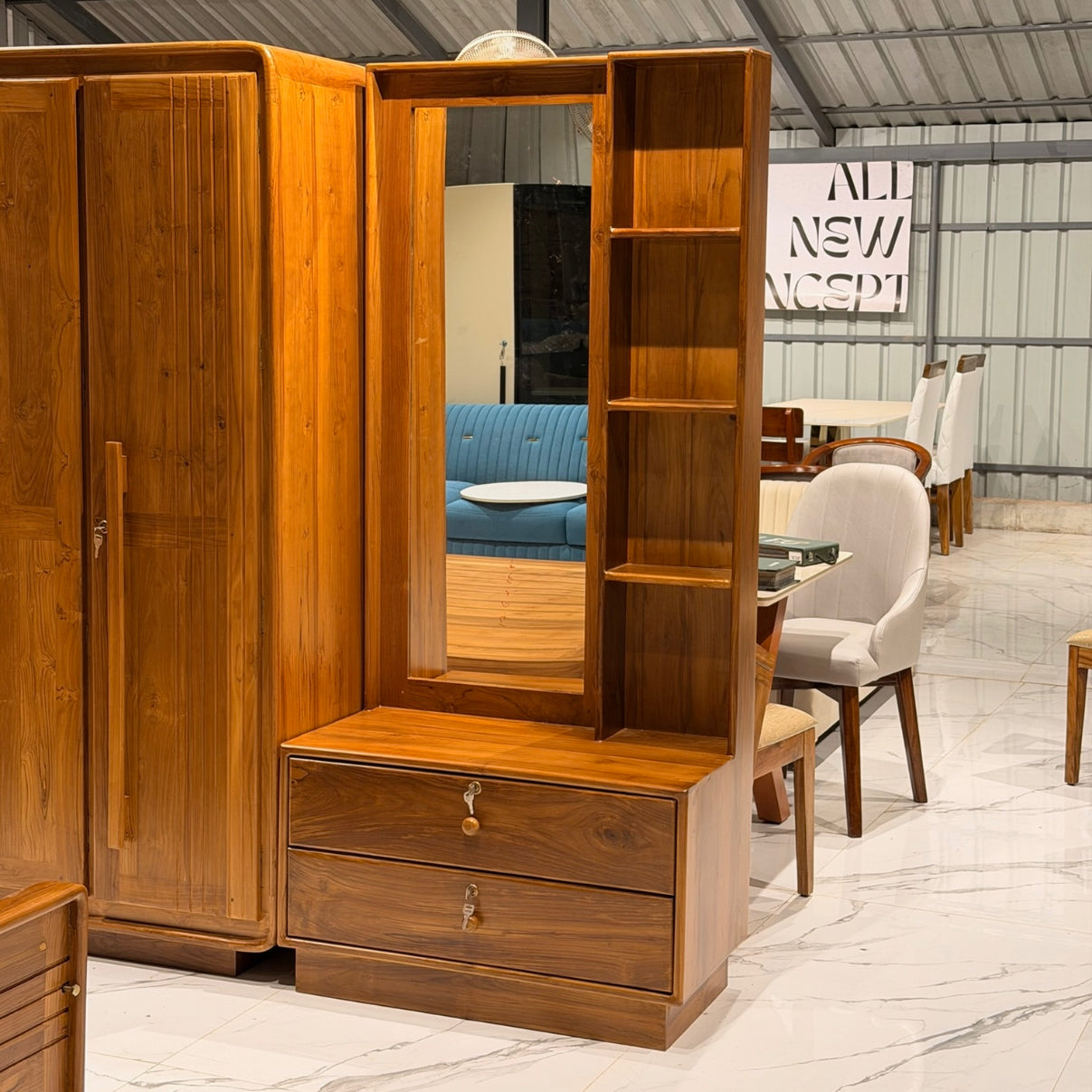 Bedroom Set – Solid Wood Teak