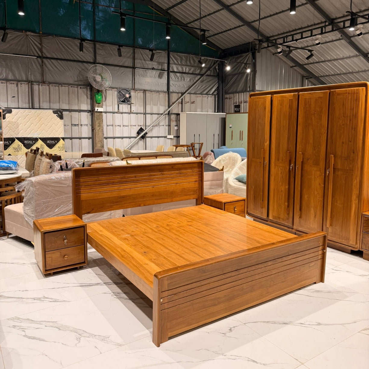 Bedroom Set – Solid Wood Teak