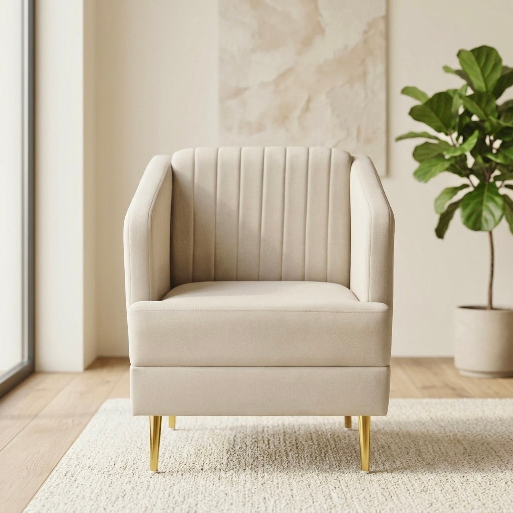 ARM ROYAL 3+1+1 SOFA SET | ACACIA WOOD & FABRIC UPHOLSTERY