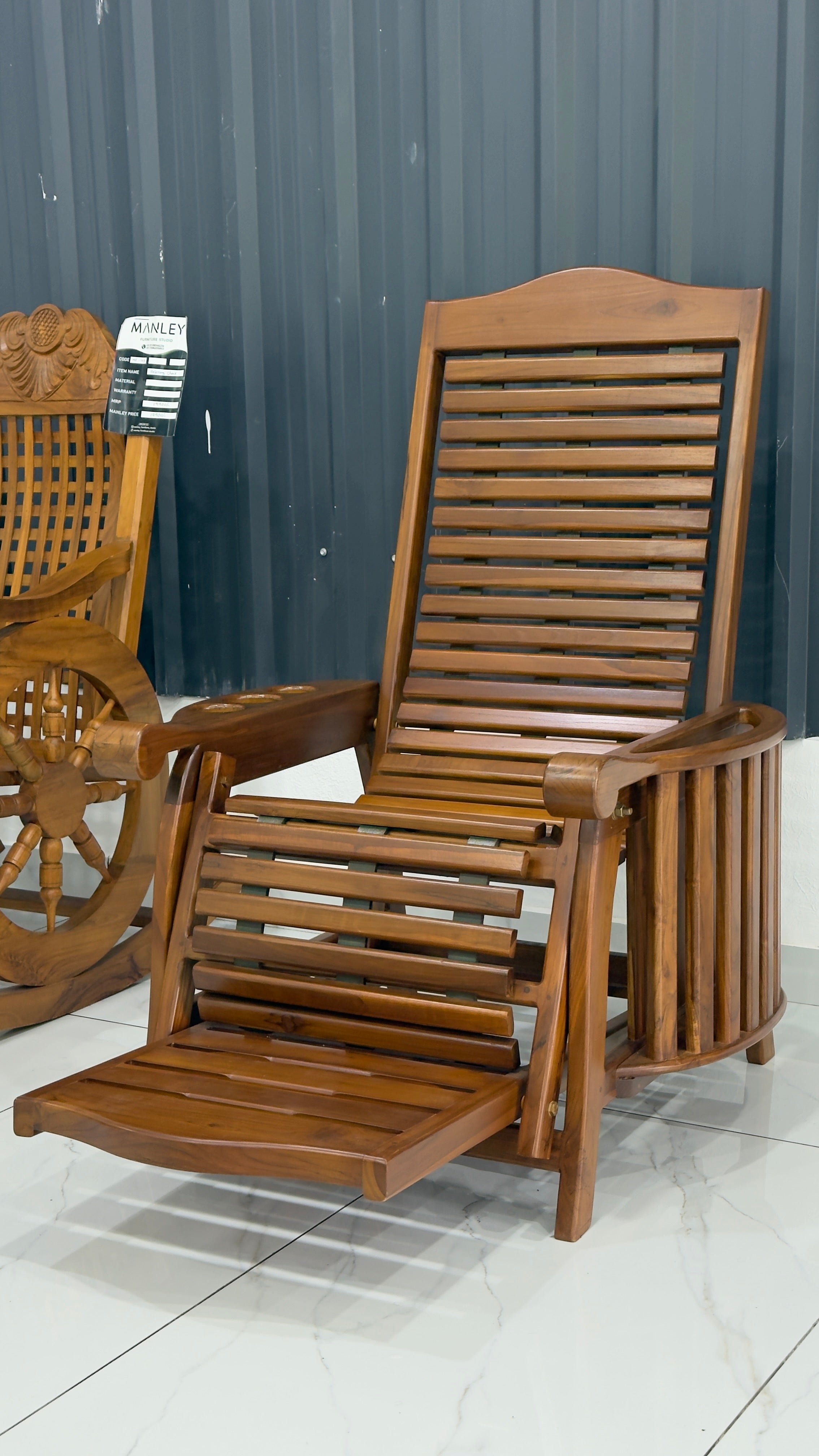 TEAK EASY CHAIR | PREIMIUM TEAK WOOD CHAIR