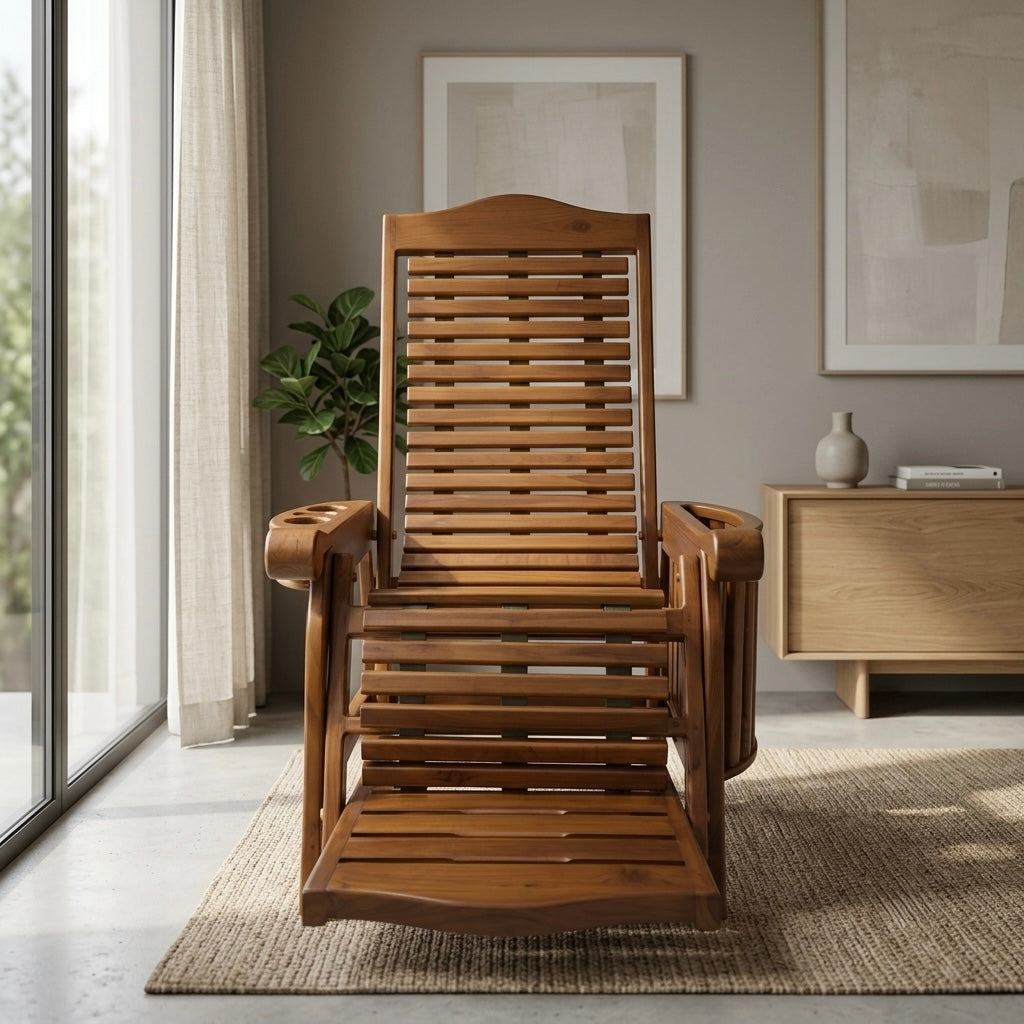 TEAK EASY CHAIR | PREIMIUM TEAK WOOD CHAIR