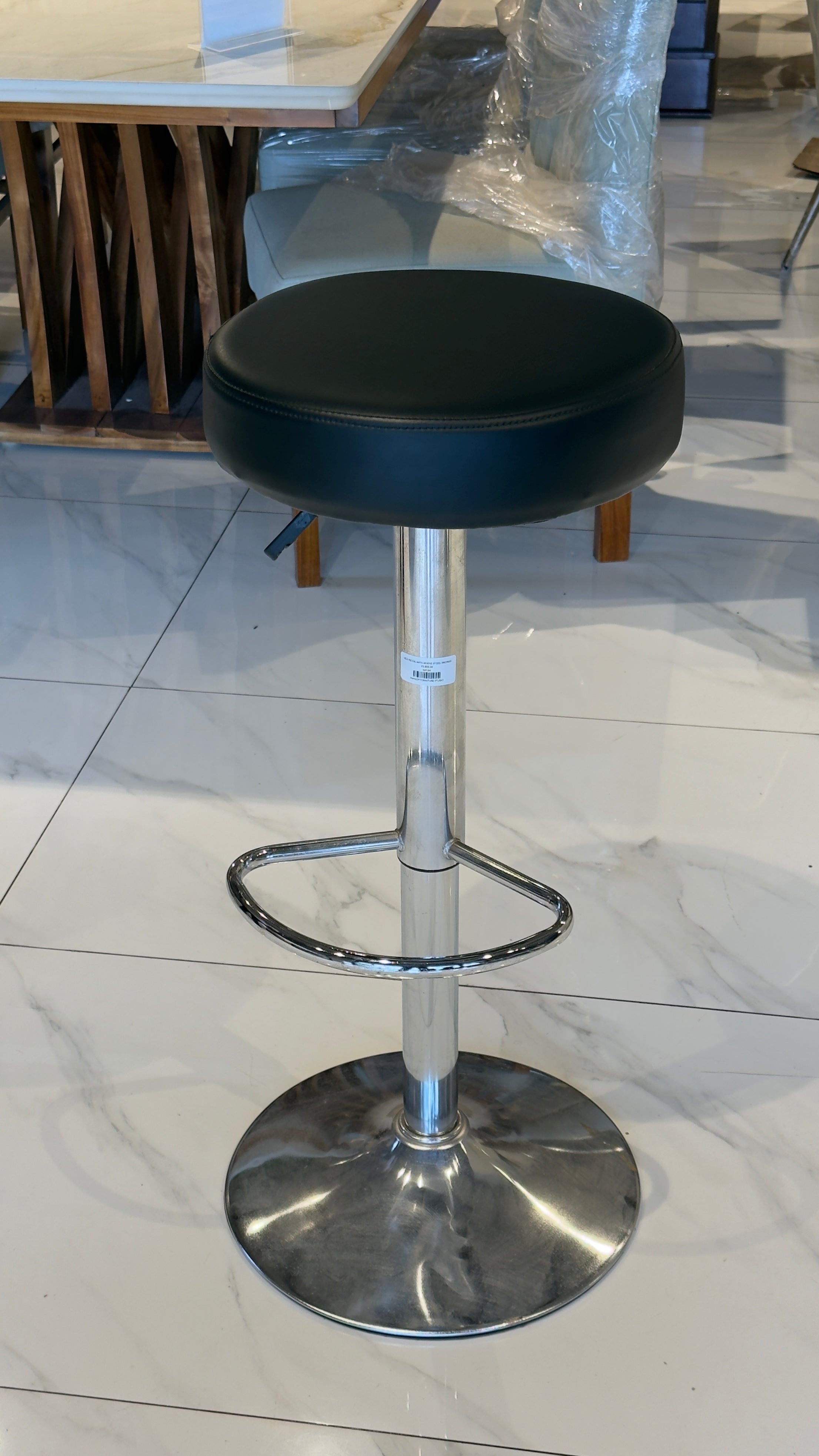 TRENDY BAR CHAIR | METAL FRAME & REXIN UPHOLSTERY | IMPORTED