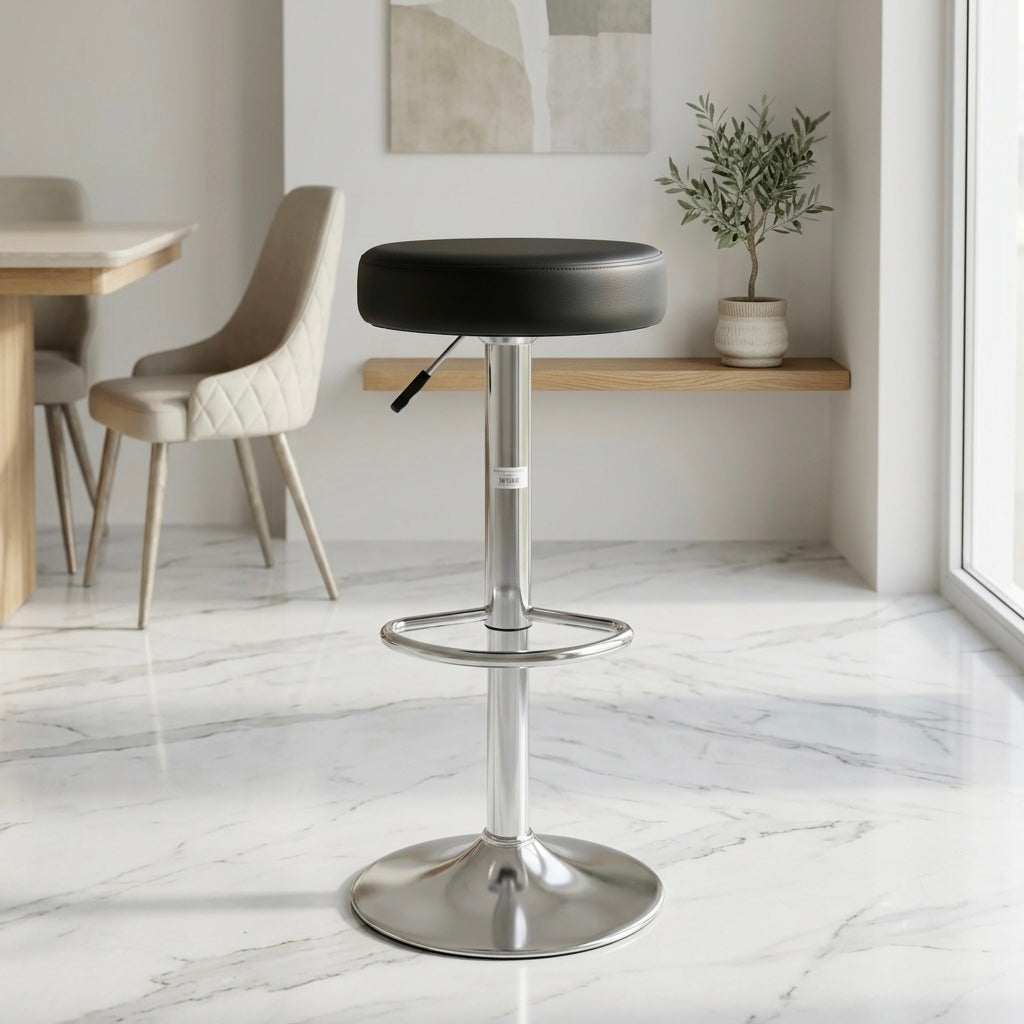 TRENDY BAR CHAIR | METAL FRAME & REXIN UPHOLSTERY | IMPORTED