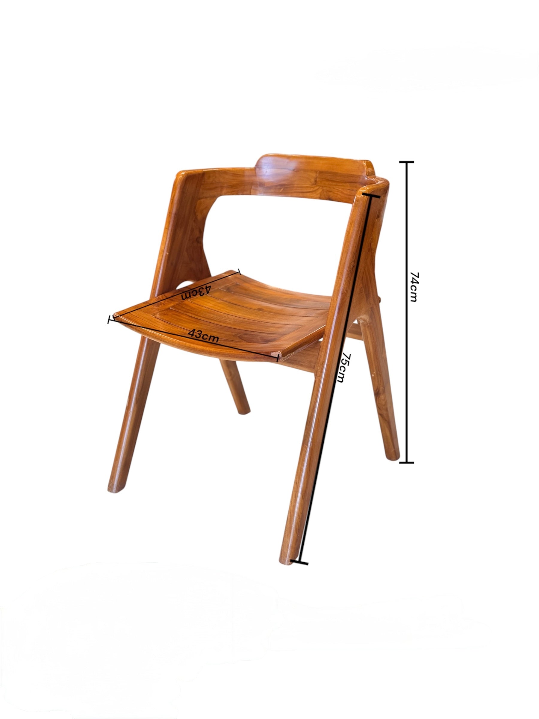 NILEN TEAK SITOUT CHAIR | SOLID TEAK WOOD