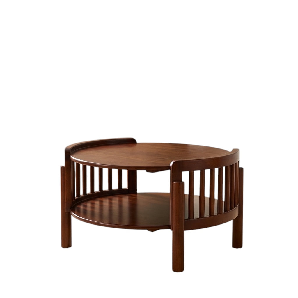 STANDING COFFEE TABLE | TREATED MAHOGANY WOOD