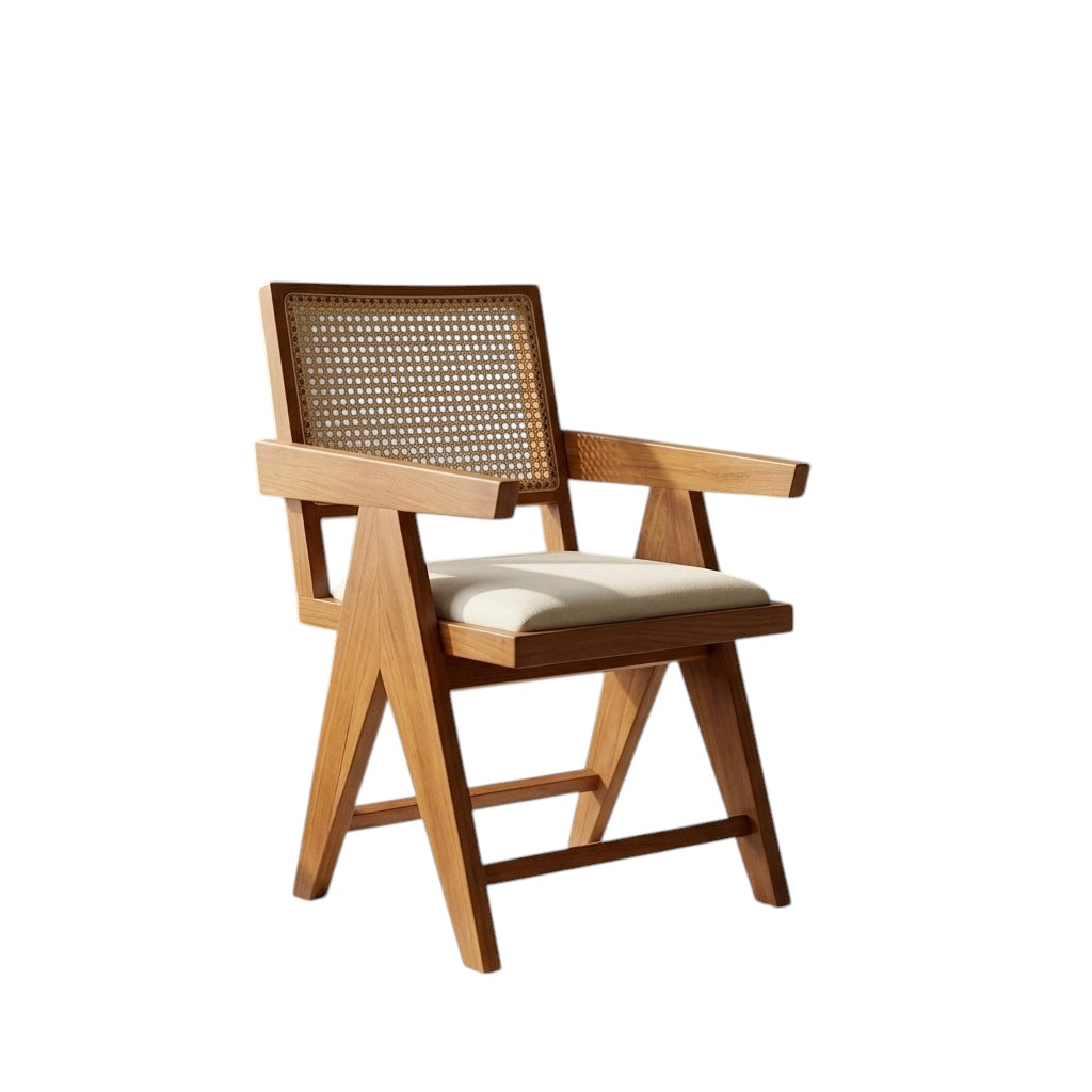 CLASSIC CANE CHAIR | ACACIA WOOD & NATURAL CANE | CUSHION SEAT