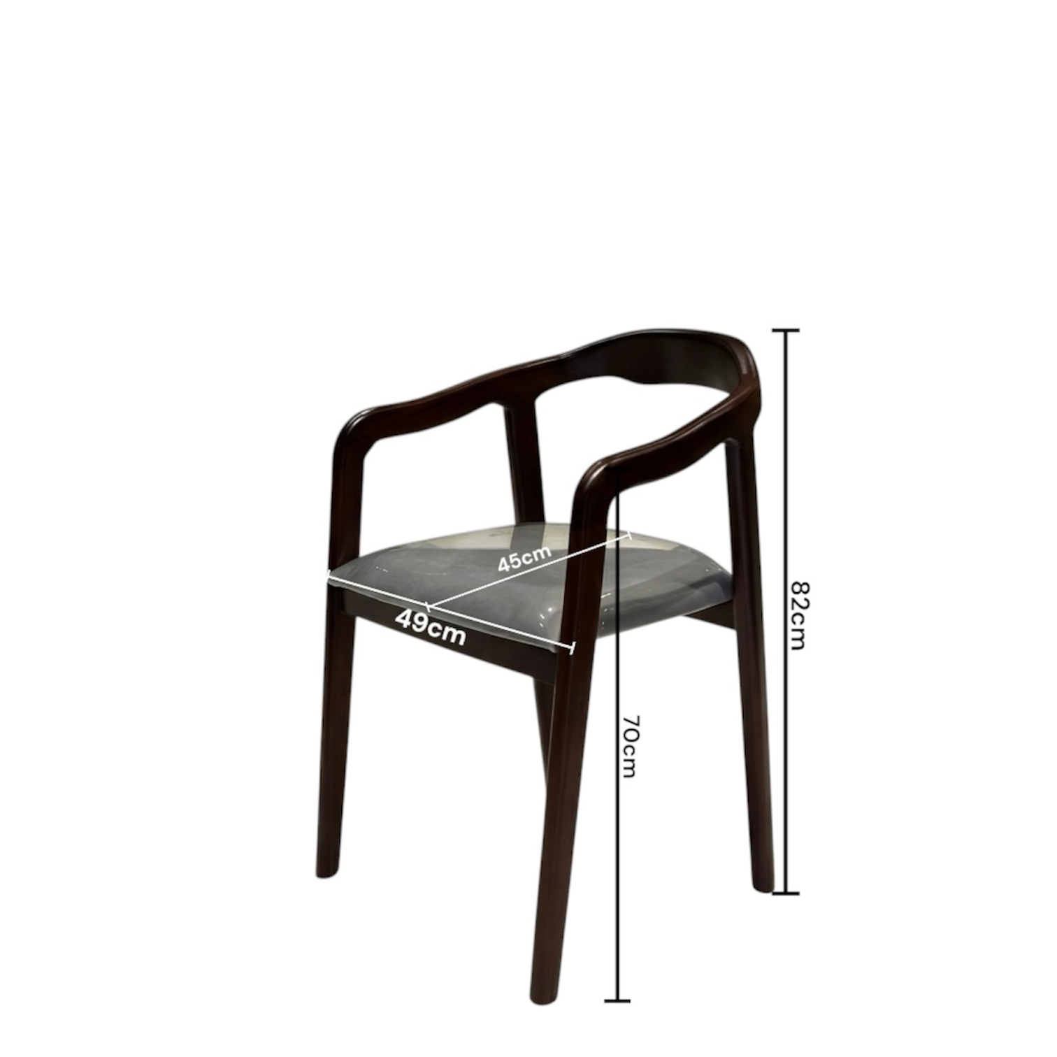 WHITENTREAT SITOUT CHAIR | MAHOGANY WOOD & FABRIC | WHITE