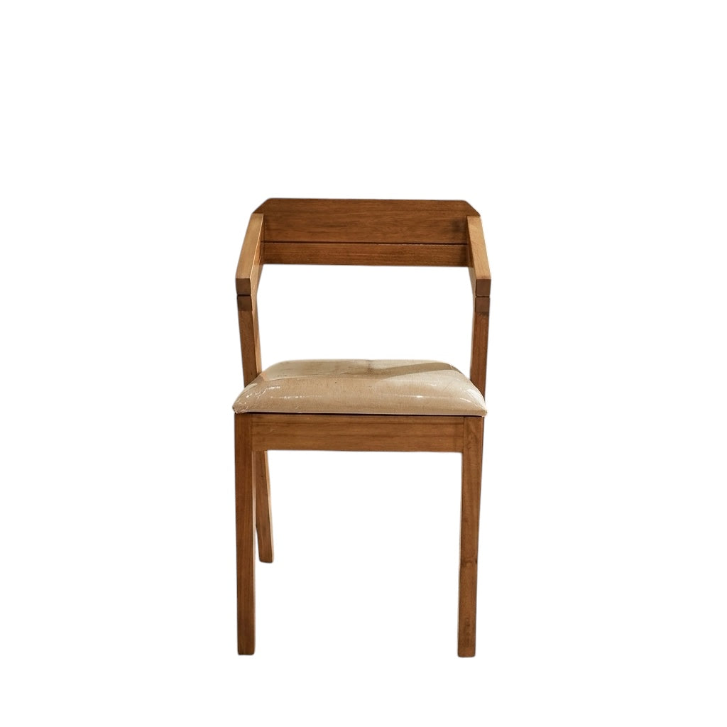 CHINA PLAIN CHAIR | ACACIA WOOD & FABRIC CUSHION