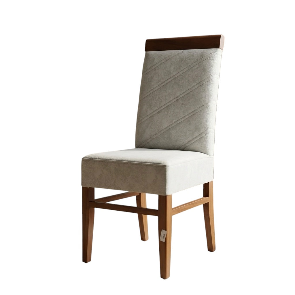 FIAC LINES CHAIR | MAHOGANY WOOD & REXIN UPHOLSTERY