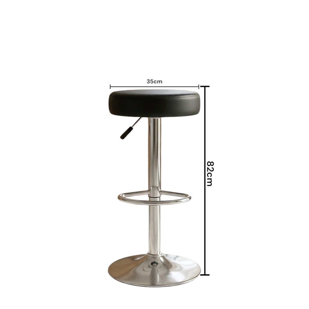 TRENDY BAR CHAIR | METAL FRAME & REXIN UPHOLSTERY | IMPORTED