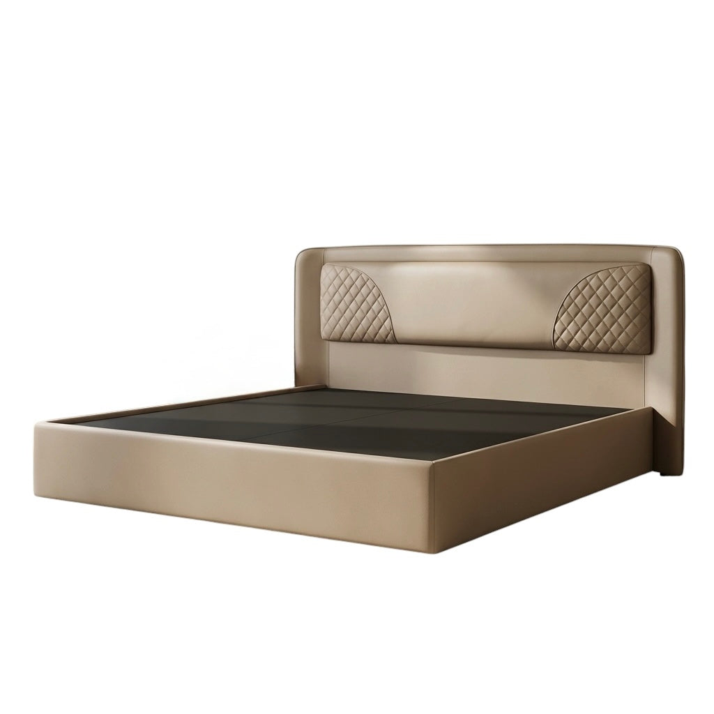 COXLEY KING SIZE COT | FULL ART LEATHER UPHOLSTERY