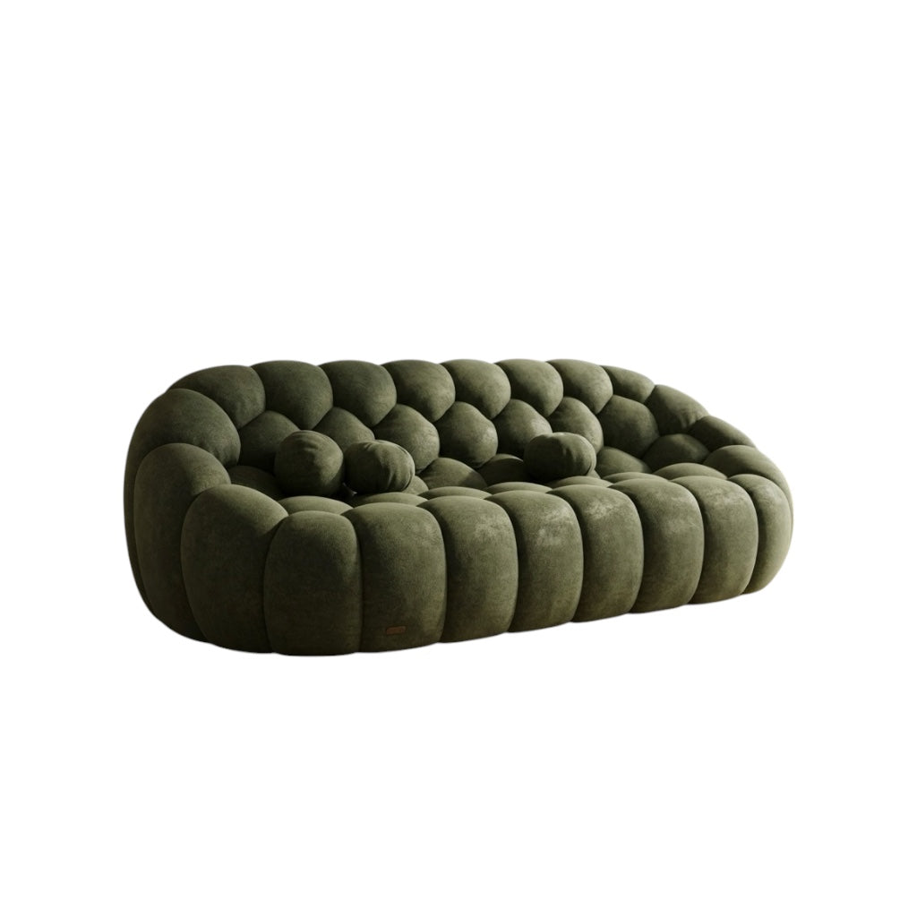 STENLLA 3+1+1 SOFASET-GREEN COLOUR-FABRIC