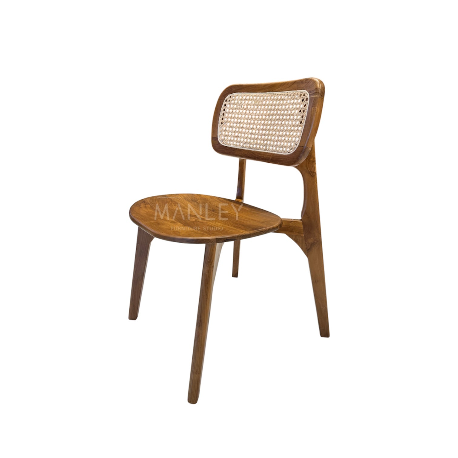 SQUARE CANE CHAIR | TEAK WOOD & NATURAL CANE