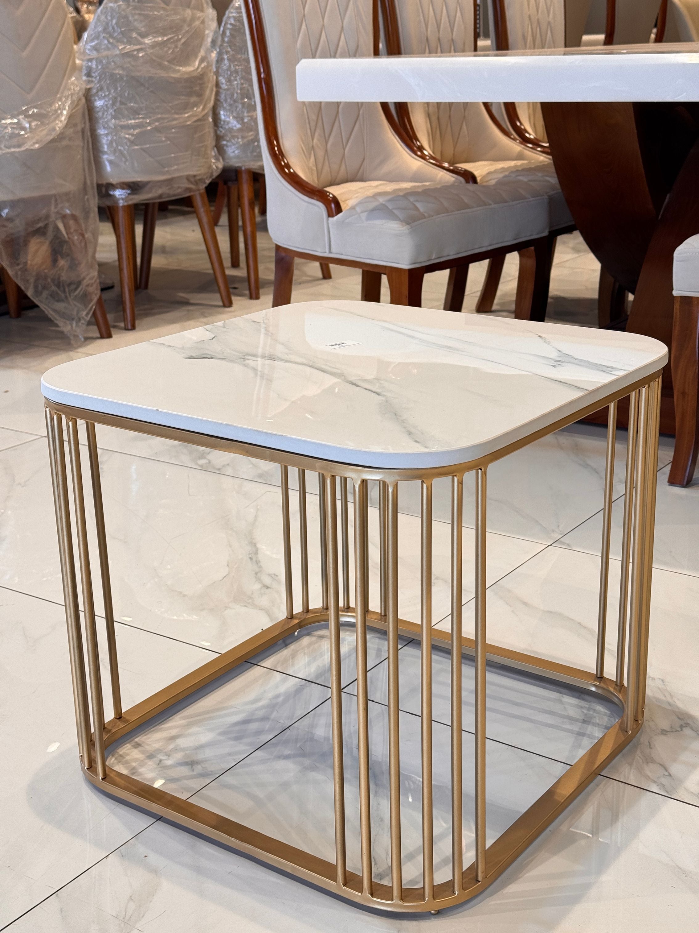 Neon Cofee Table – Metal Golden