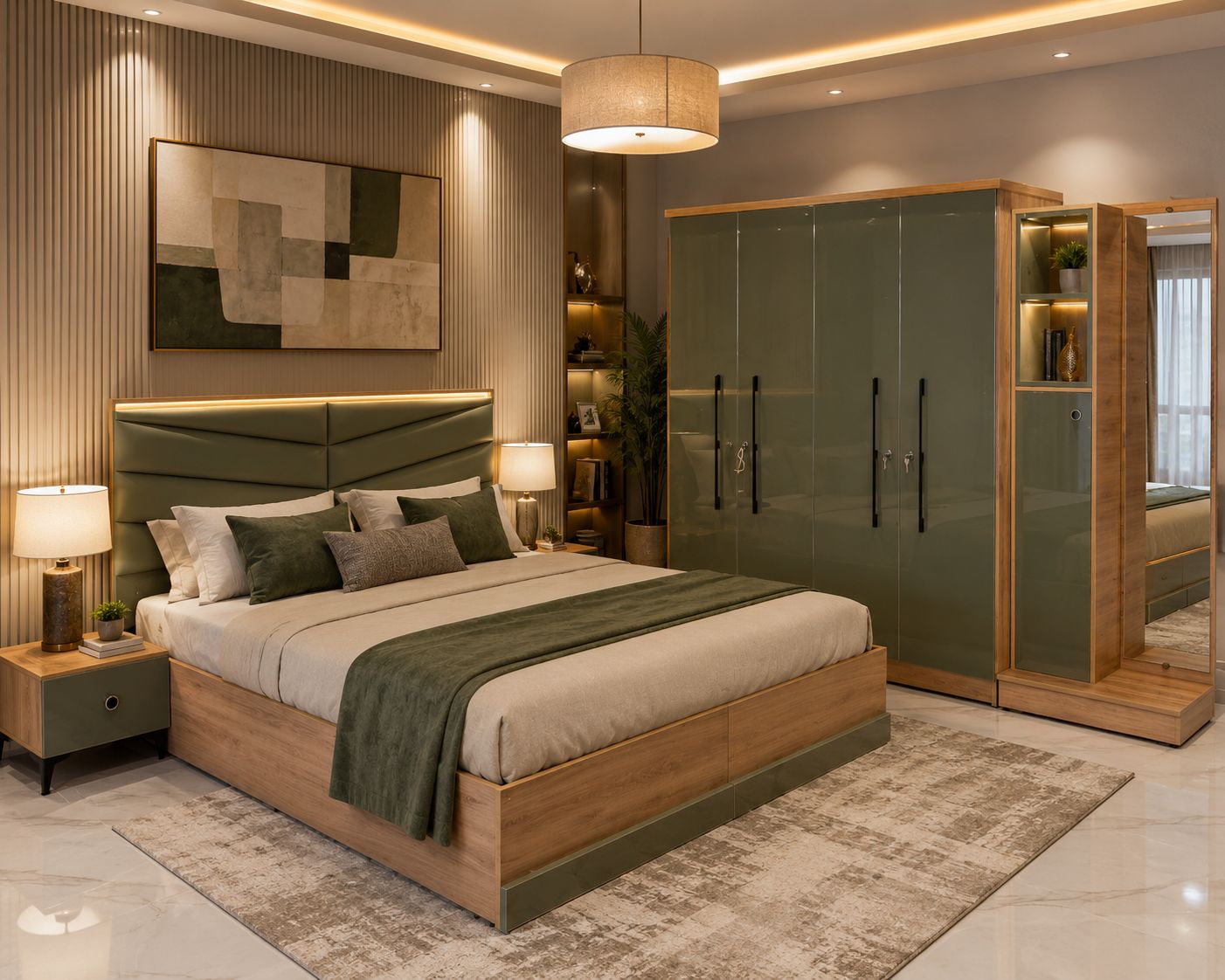 Bedroom Set Green