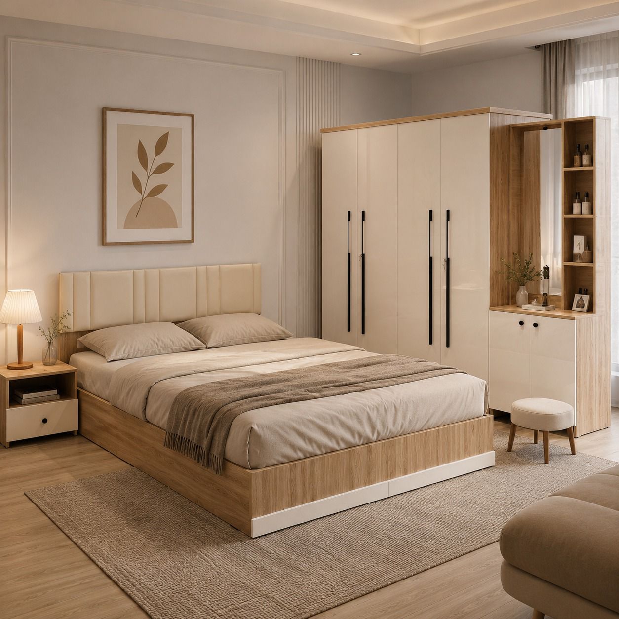 Bedroom Set Cream