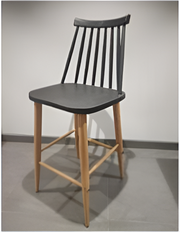 Fire Bar Stool (Metal Leg)