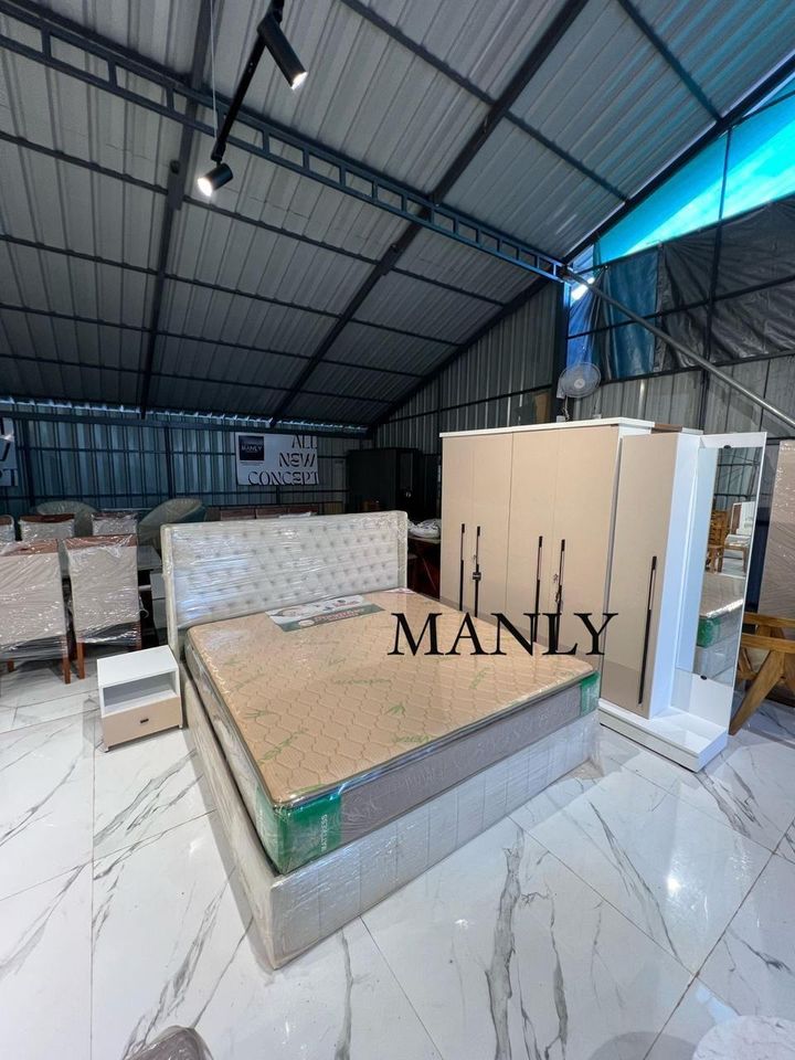 Aston Bedroom Set – Particle Board Wardrobe & Plywood Cot | 5-Year Warranty | 10-Year Cot Warranty