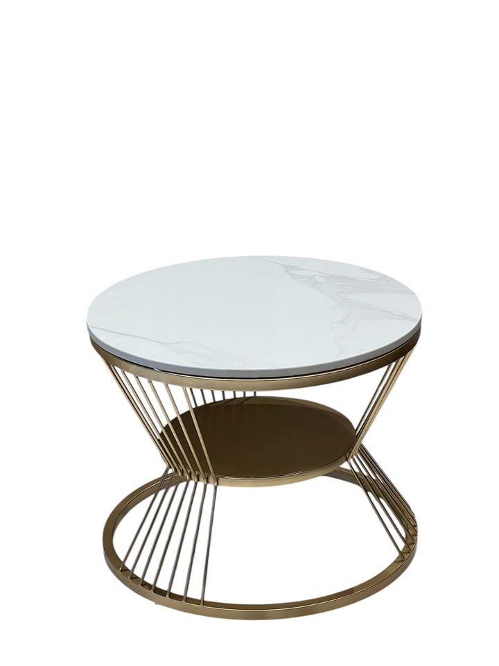 ceramic top golden centre table 23 inch dia