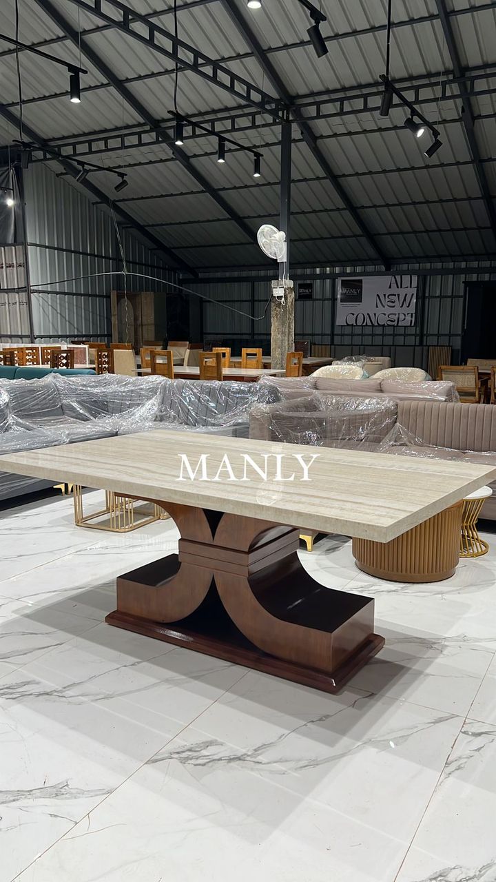 Double C Treated Mahogany Dining Table