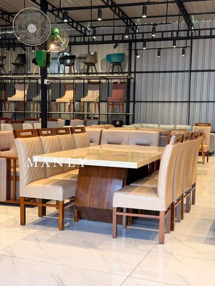 Klash Dining Set – Treated Mahogany Table & Solid Acacia Chairs