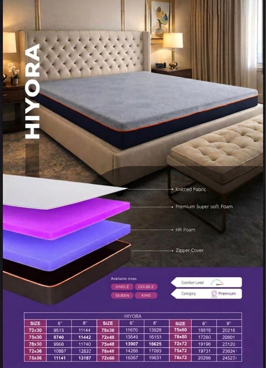 HIYORA 1 MANLEY  HR SUPER SOFT  ROLLING MATRESS