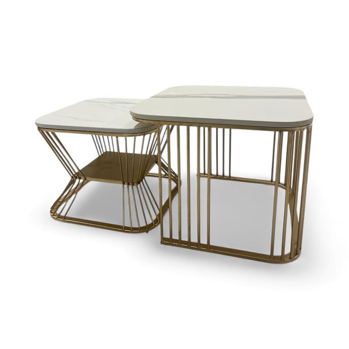 MARBLE TOP TEAPOY