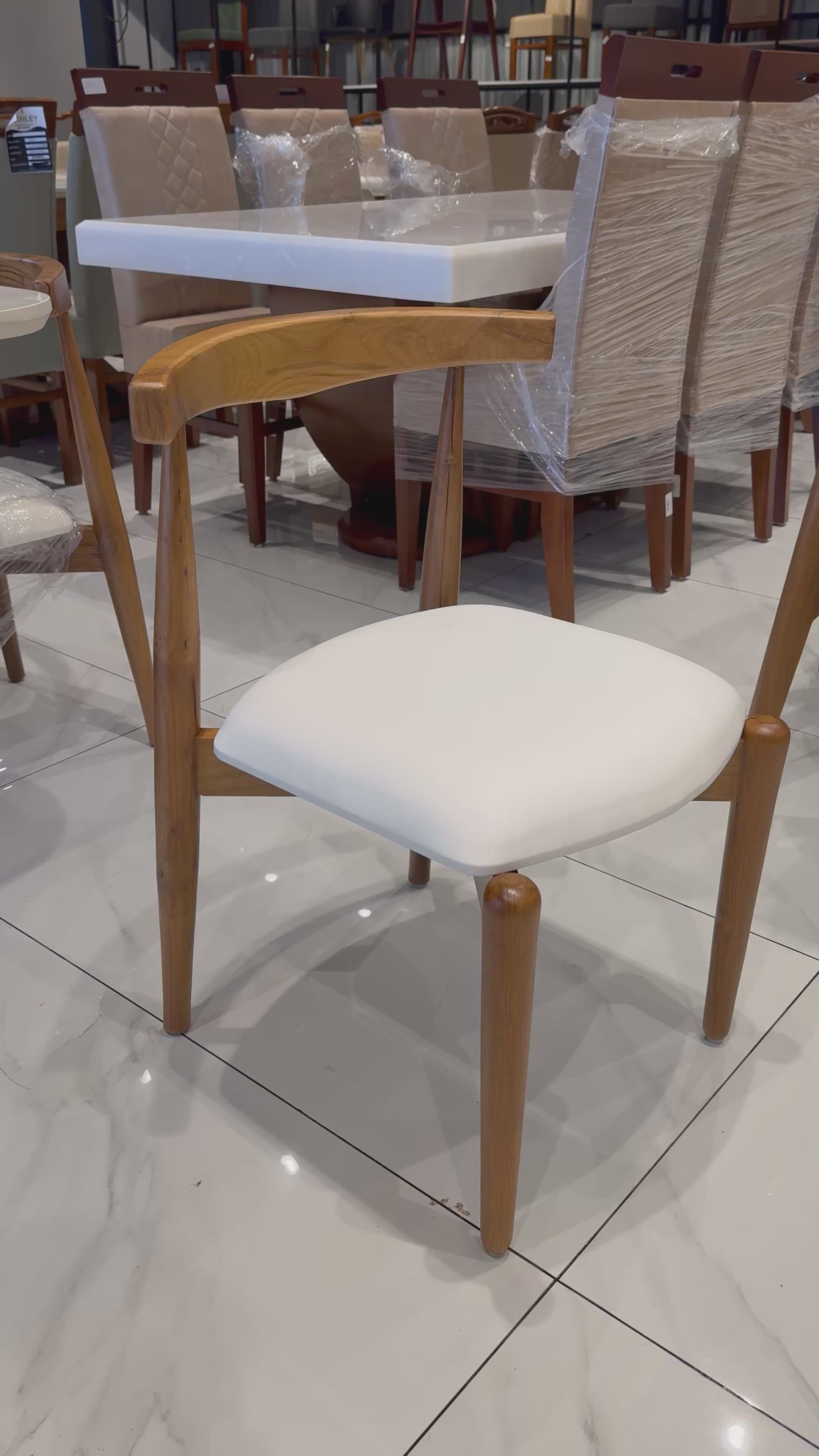 NEXUS PREMIUM CHAIR | TEAK WOOD & SUEDE FABRIC