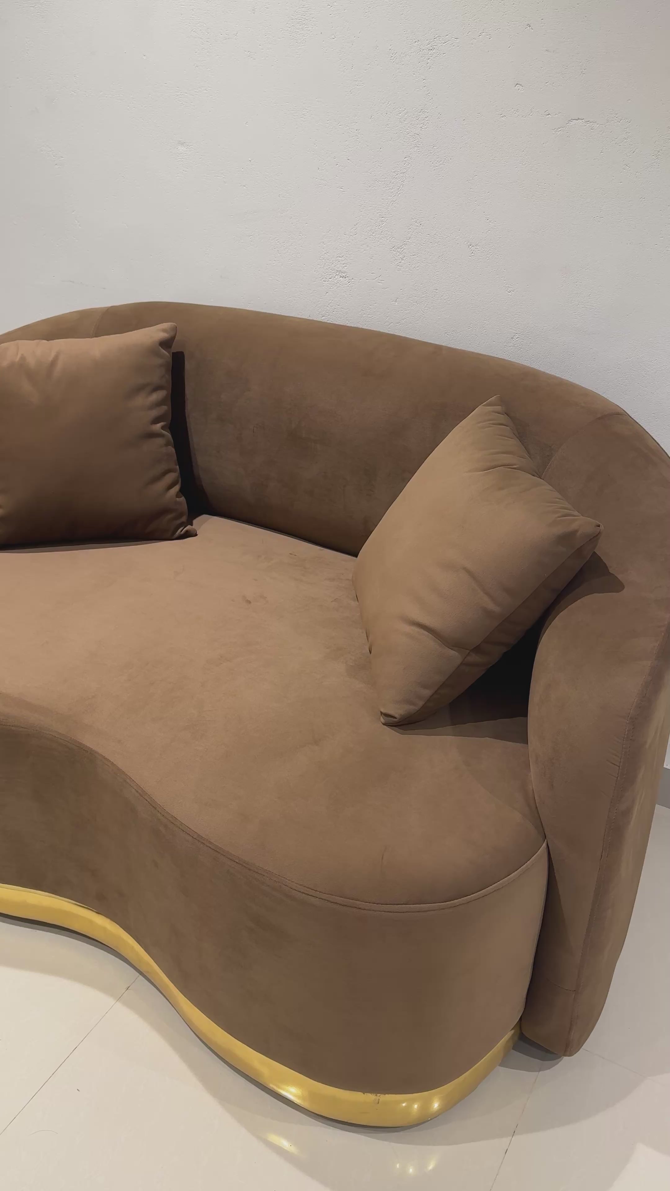 BROWNISH 3+3 SOFA SET | ACACIA WOOD & FABRIC