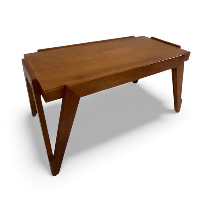 WOODEN SQUARE TEAPOY
