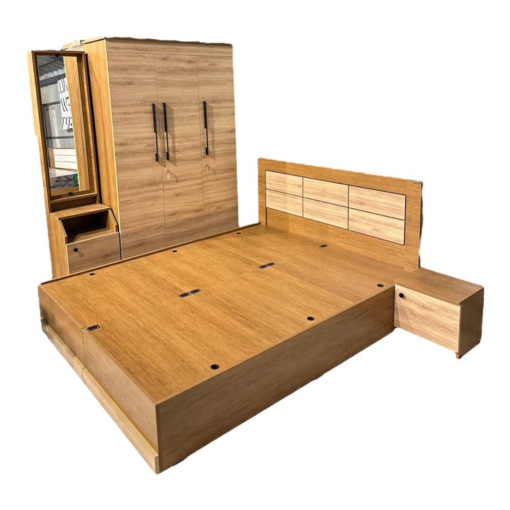 Zyra Bedroom Set – Premium Bedroom Furniture | Olive Green